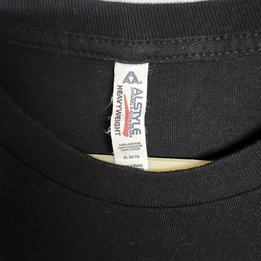 Alstyle Classic Black T-Shirt - Picture 3 of 3